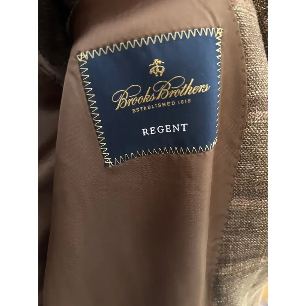 Brooks Brothers Regent E Thomas Wool Silk Linen Sport Coat 45R